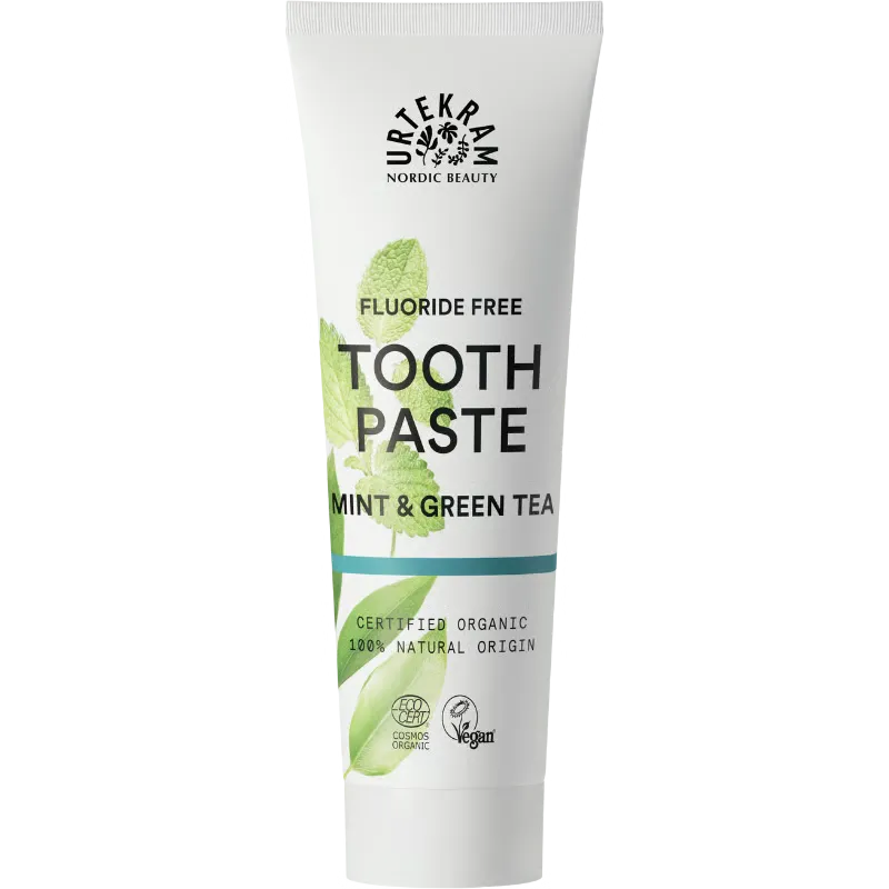 Urtekram Mint & Green Tea Toothpaste 75 ml.
