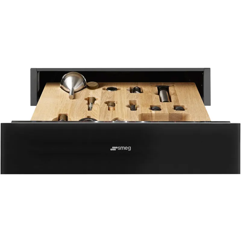 Smeg CPS115B3 Linea sommelierskuffe, sort