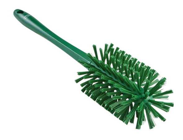 Vikan Rørbørste med skaft, fuldstøbt, Ø90 mm, Medium/stiv, 430 mm, Grøn