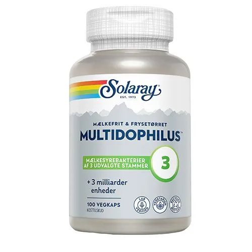 Solaray Multidophilus 3 mælkefri 100 kaps.