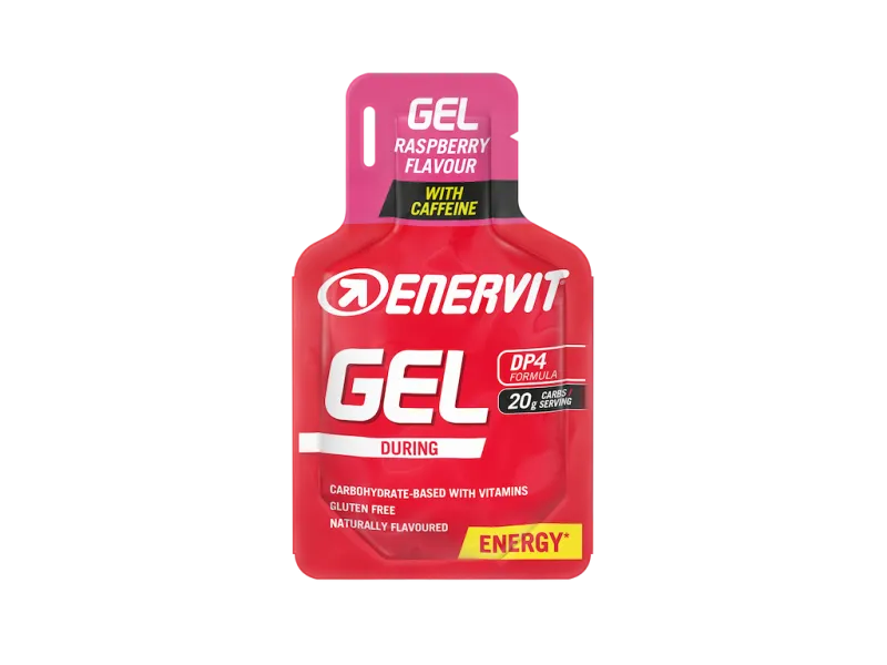 Enervit Sport Gel - Hindbær - Med Koffien - 25 ml - OBS bedst før 17/7-2026