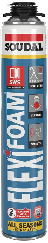 Soudal Flexifoam Gun All Season fugeskum blå 750ml