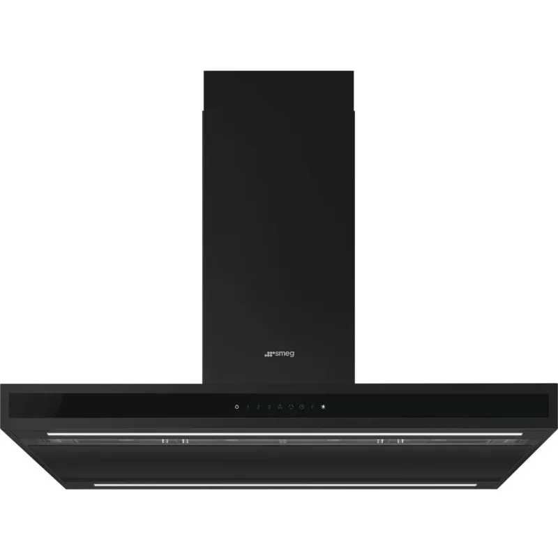 Smeg KLTI9L4MB frithængende emhætte 90 cm, matsort