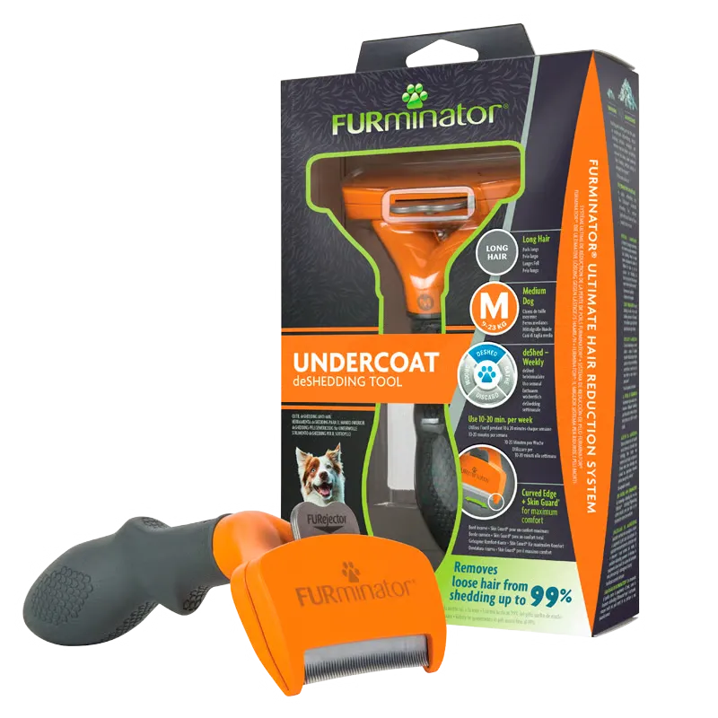 FURminator Deshedding Børste Til Store Hunde Langt Pels (1 stk)