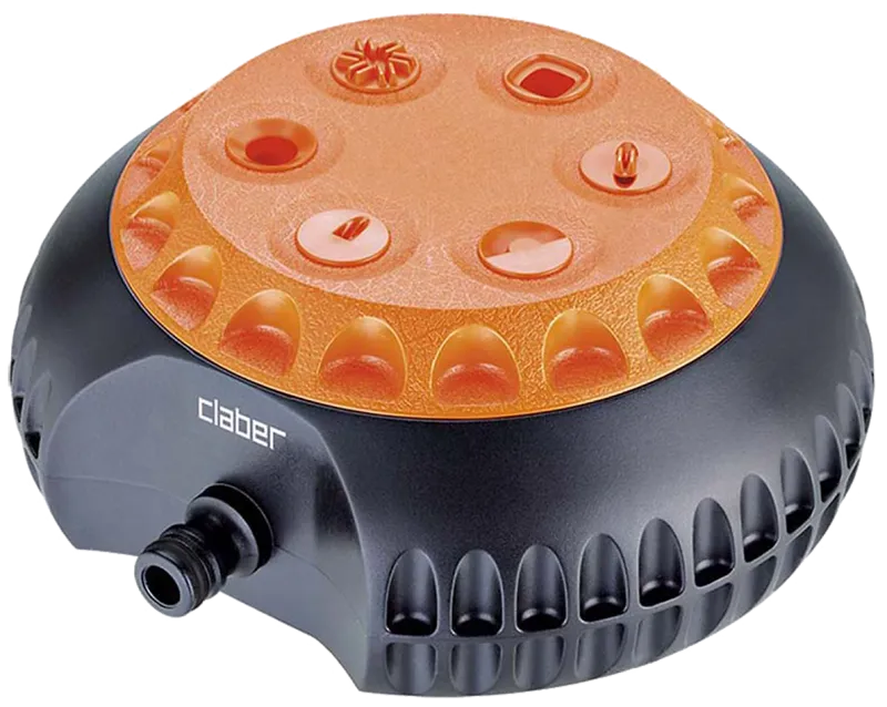 Claber havesprinkler, 6 stråletyper, dækker 70kvm