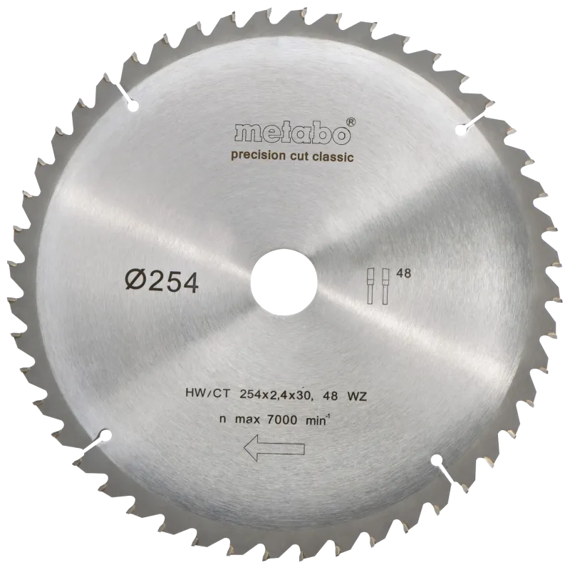 Rundsavklinge til træ 254×2,4×30mm HW/CT Z48 WZ