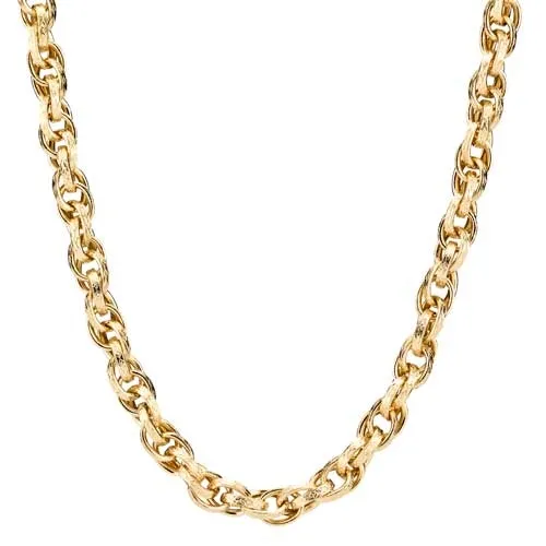 Snoet og rustik Collier i 9 kt. Guld - 46 cm