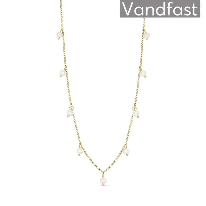 ANNEBRAUNER Pearl Elegance Halskæde 18K Guldbelagt