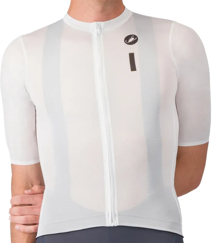Castelli DRITTONE LOGO JERSEY - White/Black