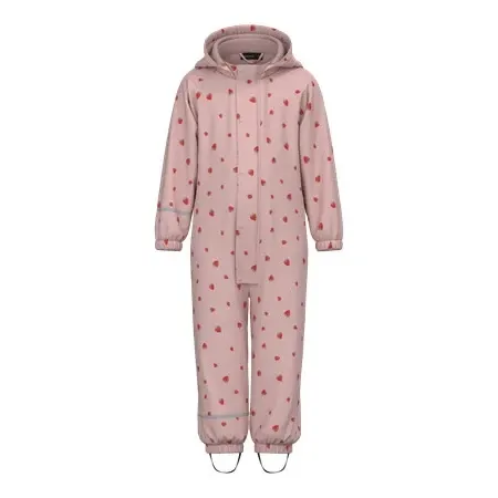 NAME IT Fleece Regn Dragt Dry10 Pale Mauve Strawberry