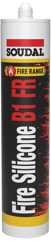 Brandhæmmende silikone B1 FR hvid 300ml