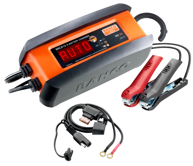 3A fuldautomatisk batterioplader for 12V batterier BBCE12-3