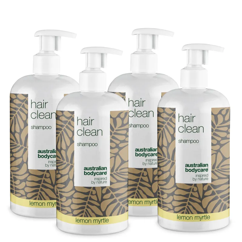 4 for 3 Tea Tree shampoo 500 ml Lemon Myrtle - pakketilbud â Pakketilbud med 4 shampoos (500 ml): Tea Tree Oil og Lemon Myrtle