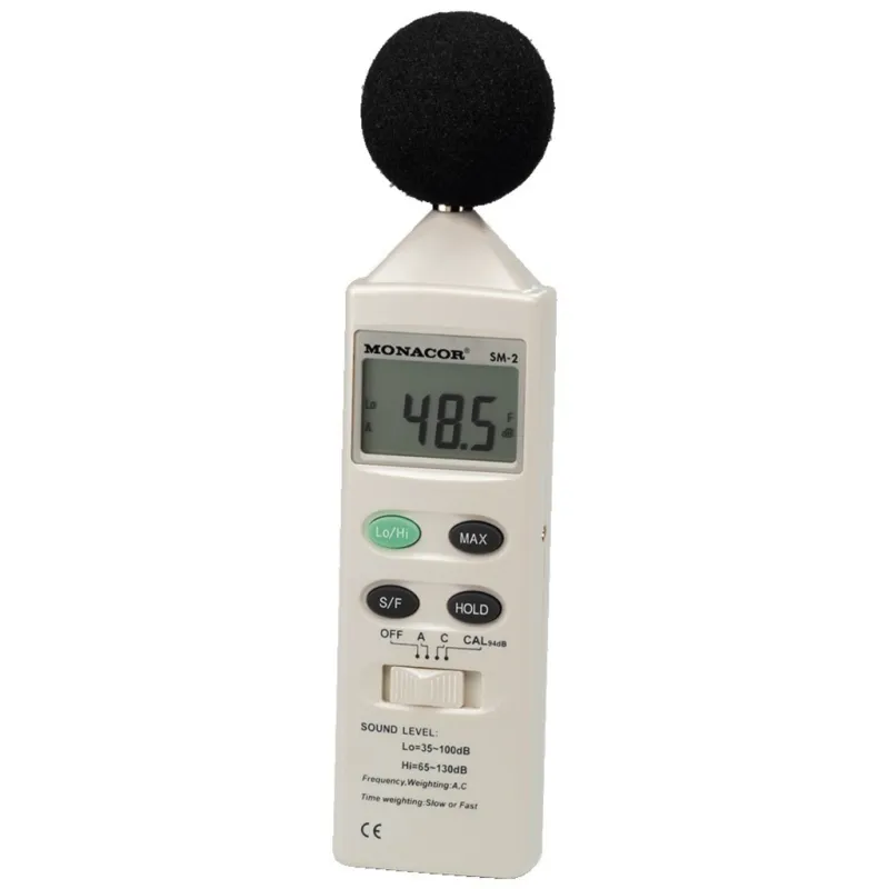 Monacor SM-2 dB-mler | Nem Stj- & Lydtryksmling 35-130dB