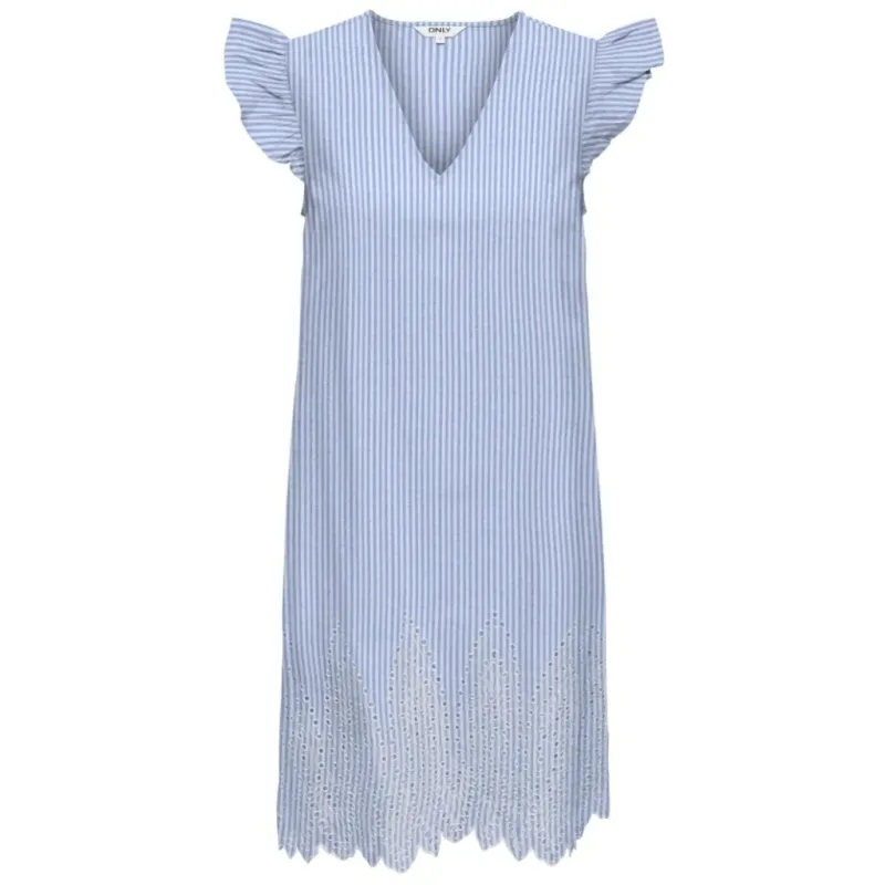 ONLY dame kjole ONLTULUM - LONG Serenity BRIGHT WHITE