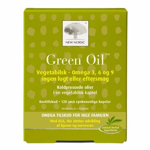 New Nordic - Green Oil Kosttilskud - 120 Vegetabilske Kapsler
