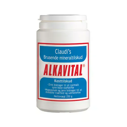Claudis' Alkavital Brusende Mineraltilskud (250 gr)