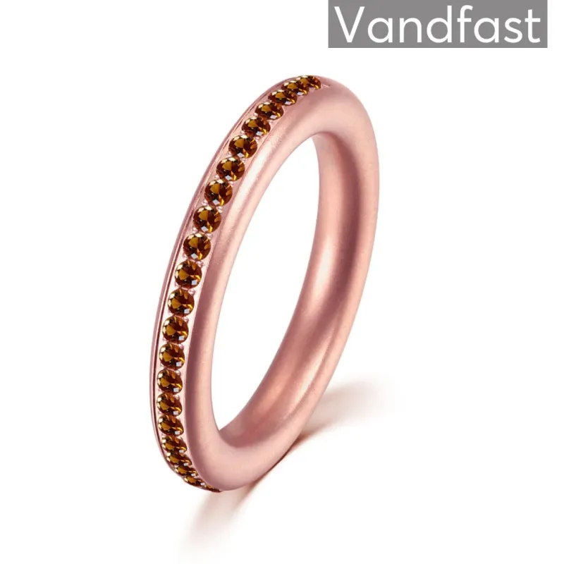 ANNEBRAUNER Elegance Mid Rose/Brown Ring