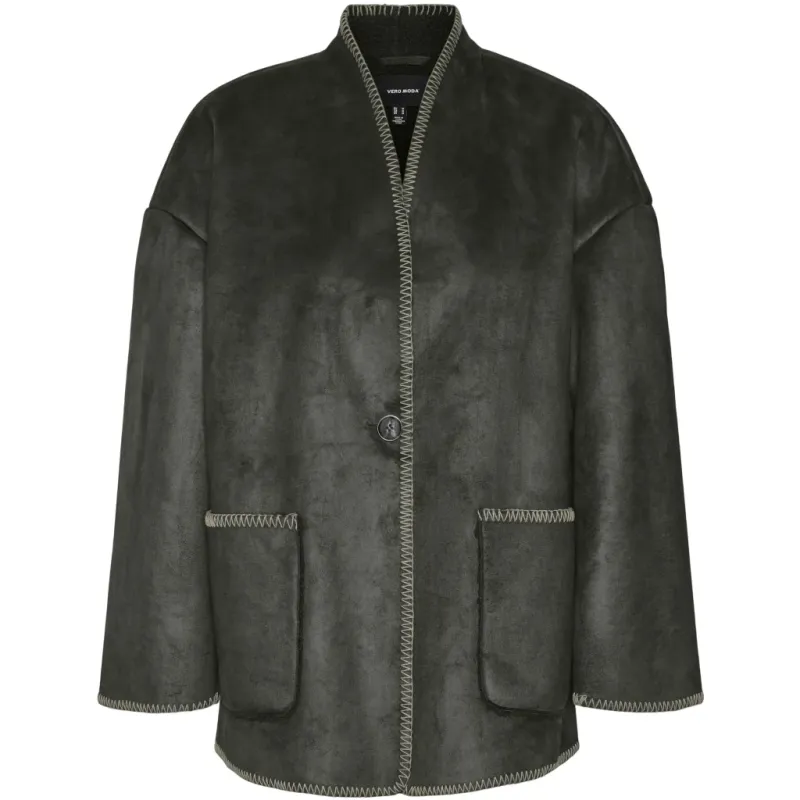 VERO MODA dame jakke VMLIVA - Peat OATMEAL DETAIL