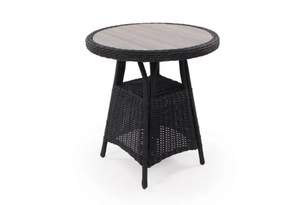 Rio Sort Cafebord - Ø 70 cm