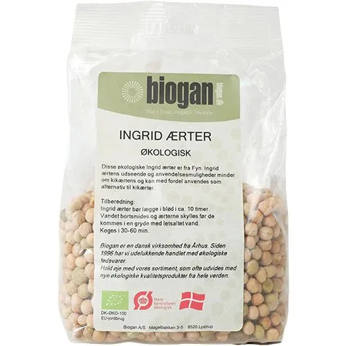 Ingrid ærter Øko. - 500 gram