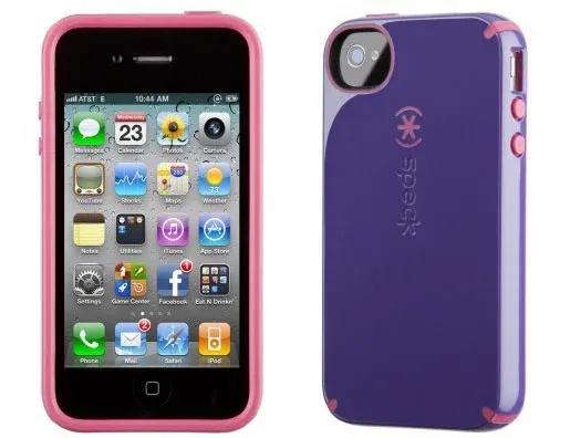 iPhone 4 & 4S SPECK® CandyShell cover. Lilla/Lyserød.