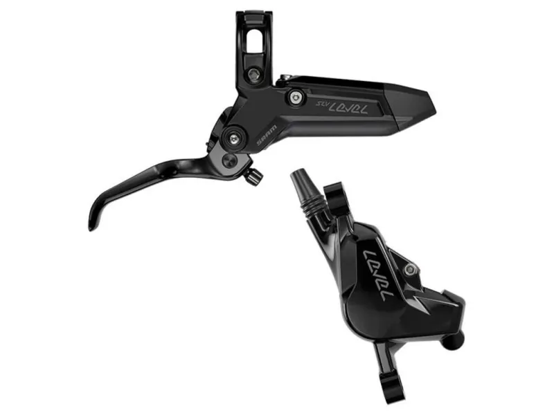 Sram Level Silver Stealth - Hydraulisk bremsesæt - 2 Stempler - Bag - Sort