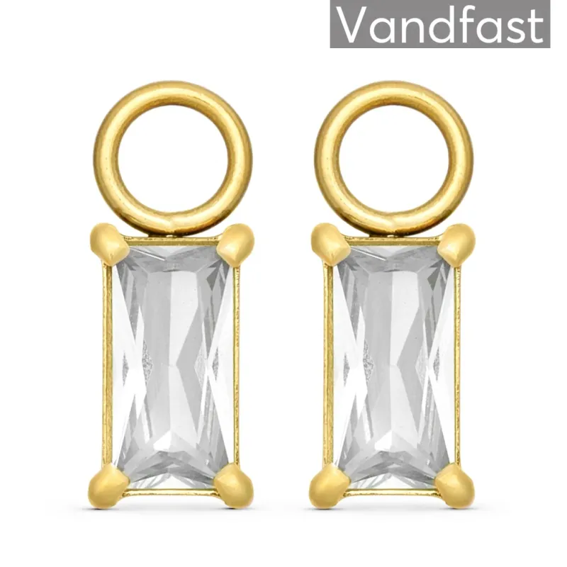 ANNEBRAUNER Empress Drops Clear 18K Guldbelagt