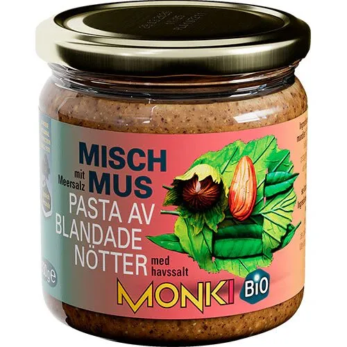 Hasselnød, mandelsmør Ø Monki - 330 gram