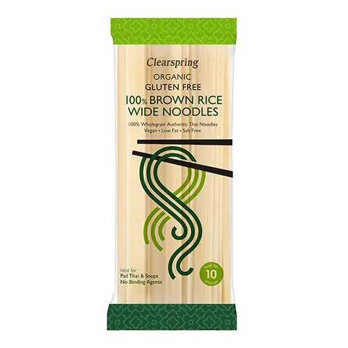 100% Brun ris nudler (wide) Økologisk - 200 gram