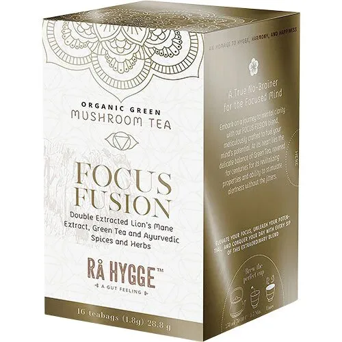 Focus Fusion - Lion´s Mane Green Tea Økologisk - 16 breve