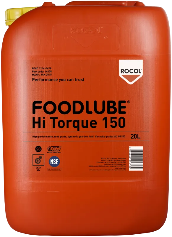 Foodlube Hi-Torque 150 syntetisk gearolie 20ltr