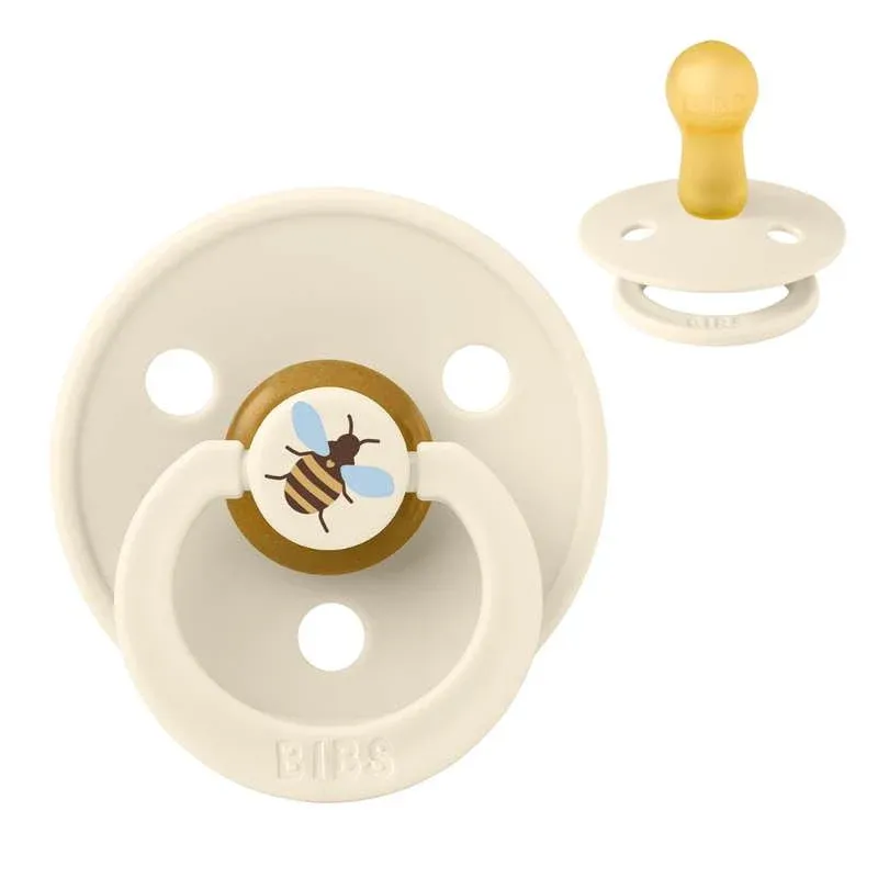 BIBS Rund Colour Sut - Str. 2 - Naturgummi - Bumblebee Studio - Ivory