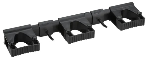 Vikan Hygiejnisk Fleksibelt Vægophængssystem, 420 mm, Sort