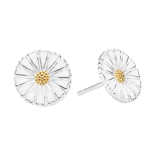 Lund Marguerit ørestikker i Sølv - 11 mm