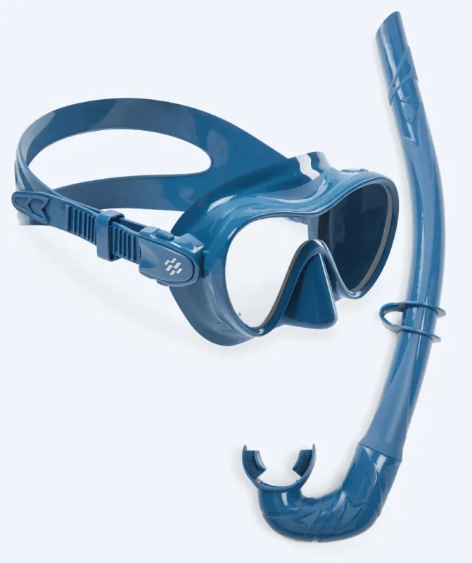 Watery Combo snorkelsæt til børn - Cliff - Mørkeblå - Snorkelsæt til børn (4-16 år)