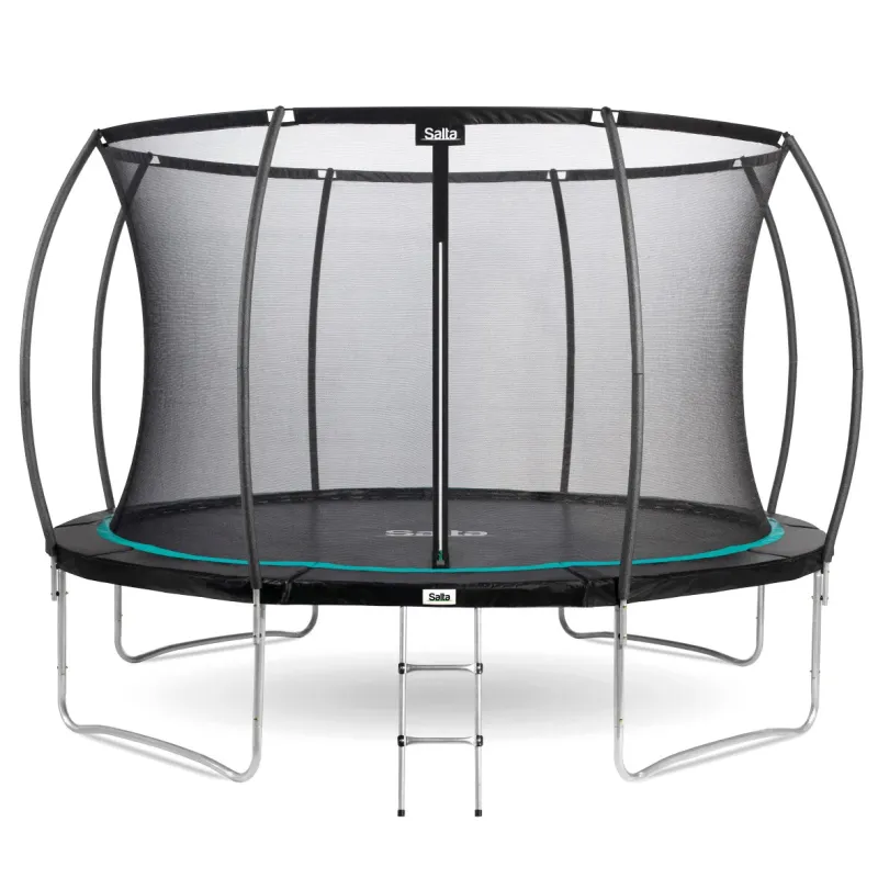 Salta - Trampolin Cosmos Ø427 cm, sort inkl. sikkerhedsnet og stige