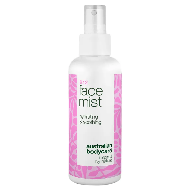 B12 Face Mist  -  Fugtgivende Spray for Frisk og Strålende Hud â B12 Face Mist giver huden fugt og friskhed. Perfekt til daglig brug eller som hurtig opfriskning i løbet af dagen.