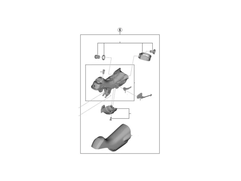 Shimano Ultegra - Skiftemekanisme - Til venstre STI-greb - ST-R8000