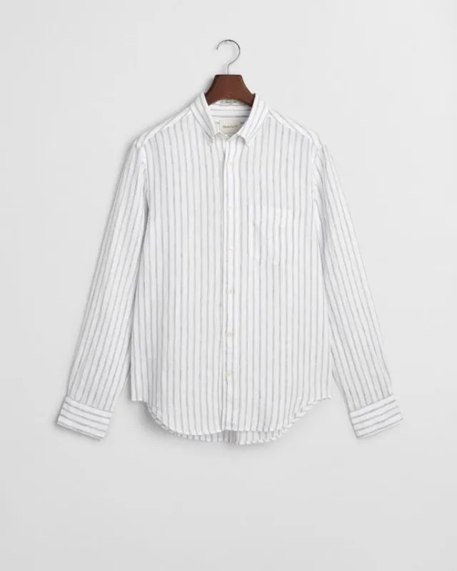 REG LINEN STRIPE SHIRT