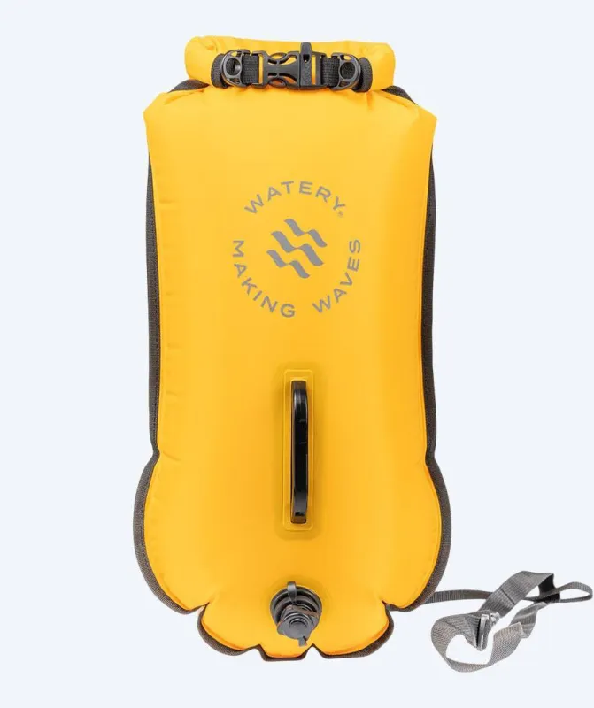 Watery havtaske - Swim Buoy & Dry Bag 28L - Gul - Svømmebøje