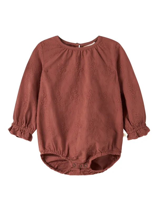 Lil Atelier Nopa - LS Loose Body - Mahogany - 56 cm