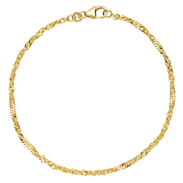 Singapore armbånd i 8 kt. Guld - 2,2 mm og 18,5 cm