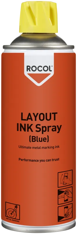 Rocol Metal Layout Ink opmærkningsfarve blå 1ltr