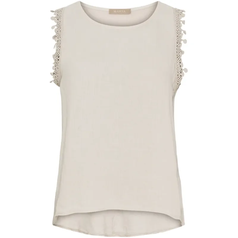 Marta du Chateau dame top MdcHolly 258355 - Sabbia1752