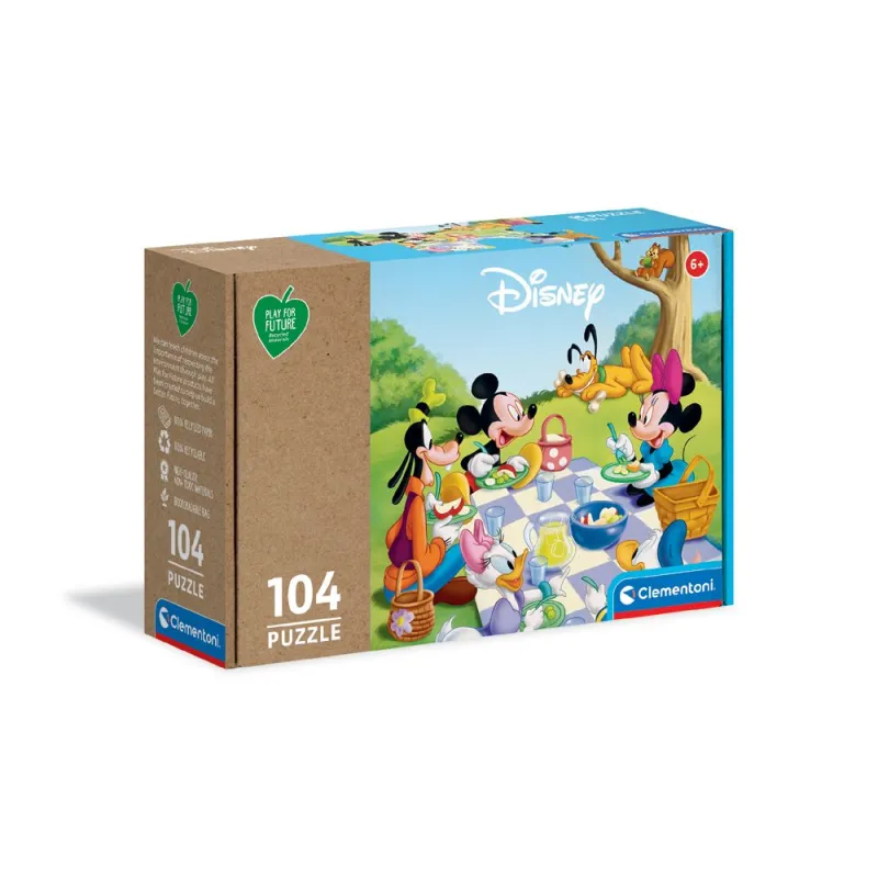 Mickey Mouse Puslespil 104 brikker