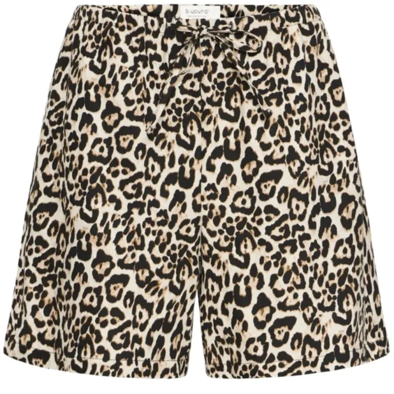 B.YOUNG dame shorts BTFALAKKA - Rainy Day Leopard Mix