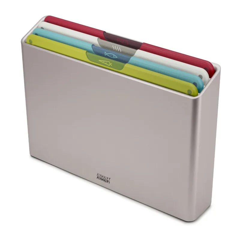 Joseph joseph Folio Icon skærebrætter med etui 4 stk, 20 x 30 cm