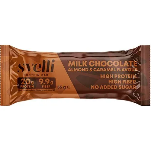 Svelli Milk Chocolate Almond & Caramel Flavour - 55 gram