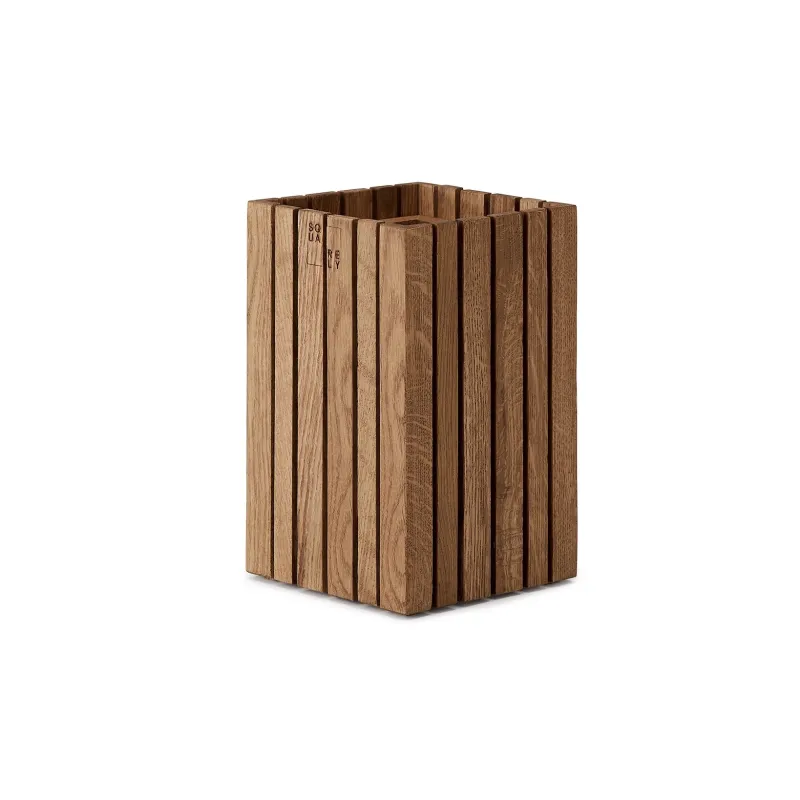 Squarely Copenhagen - GrowSMALL plantekasse 14x14 cm, Mørk Eg - Mørk Eg